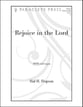 Rejoice in the Lord SATB choral sheet music cover